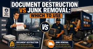 Document Destruction vs Junk Removal: Which Service Does Your Business Actually Need?