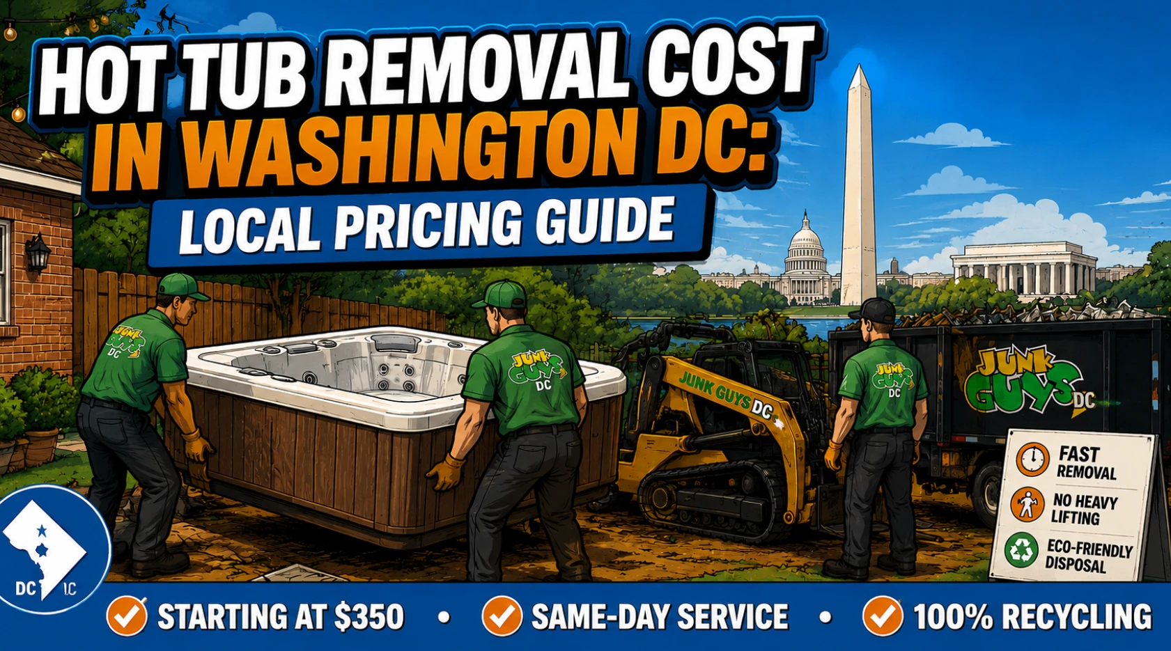 How Much Does Hot Tub Removal Cost In Washington DC?