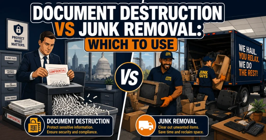 Document Destruction vs Junk Removal: Which Service Does Your Business Actually Need?